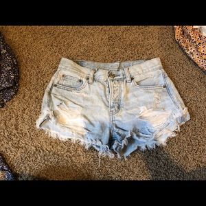 American eagle jean shorts